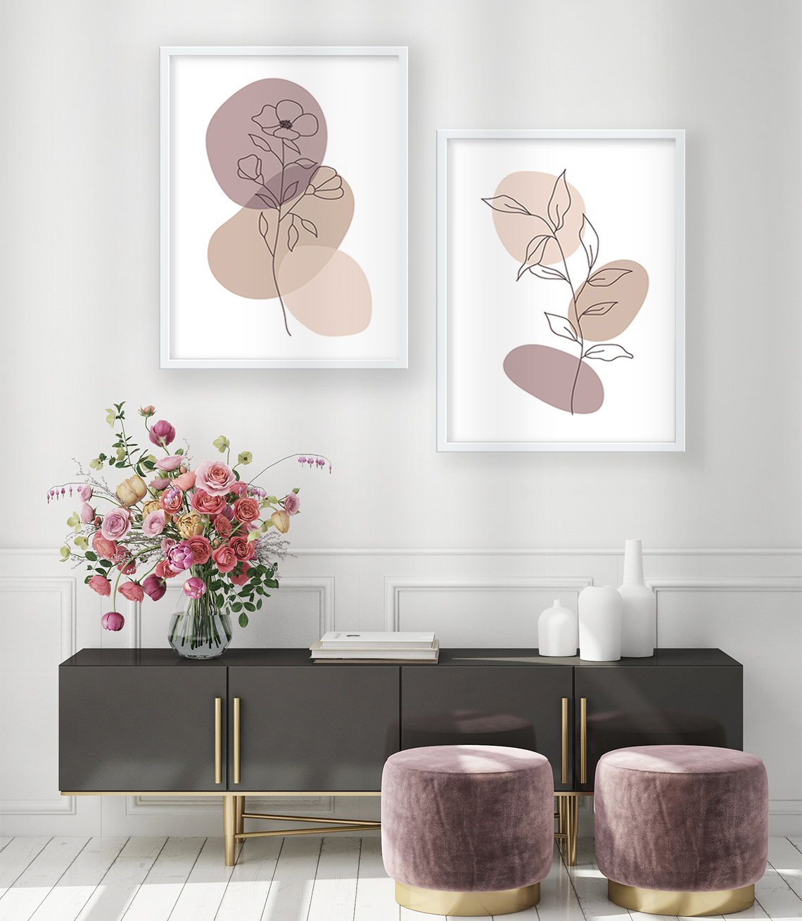 Pencil Flowers Duo